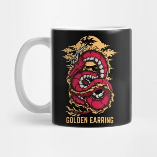 Flying Dragon Golden Earring Mug